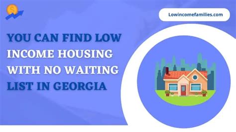 Find housing services and information. . Low income housing with no waiting list in georgia